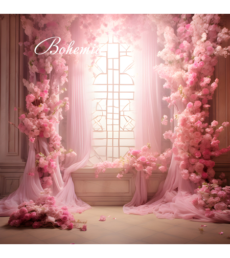 Пролетен фотографски фон с цветя 34