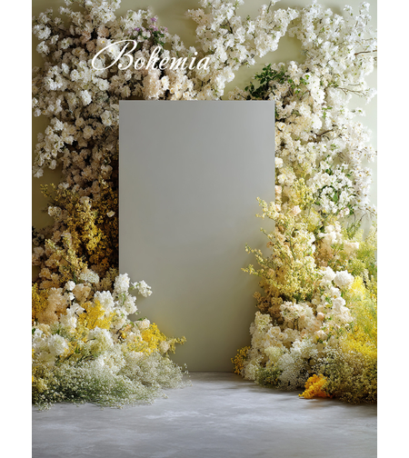 Пролетен фотографски фон с цветя 77