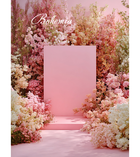 Пролетен фотографски фон с цветя 97