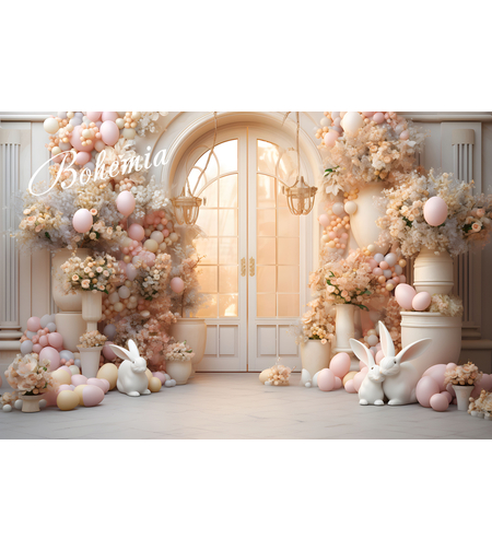 Пролетен Великденски фотографски фон 46