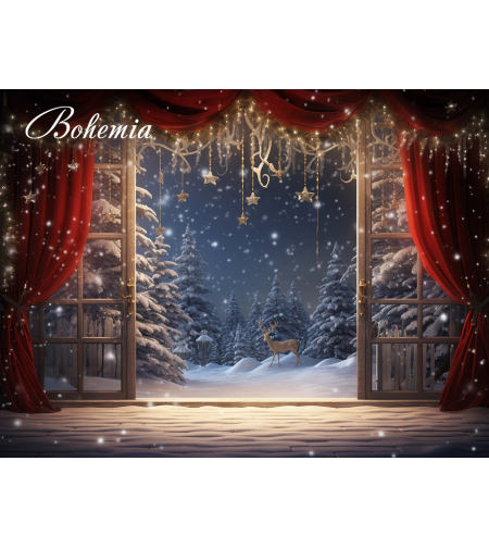 Коледен фон - Фонове с прозорци 10