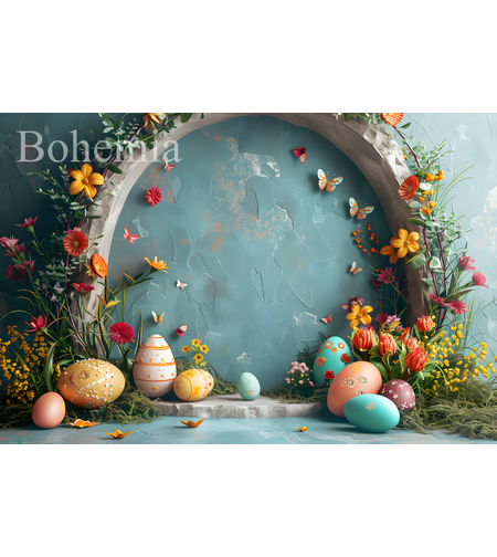 Пролетен Великденски фотографски фон 16