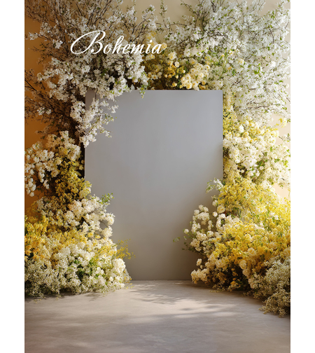 Пролетен фотографски фон с цветя 151