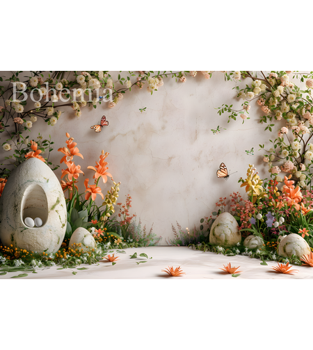 Пролетен Великденски фотографски фон 14