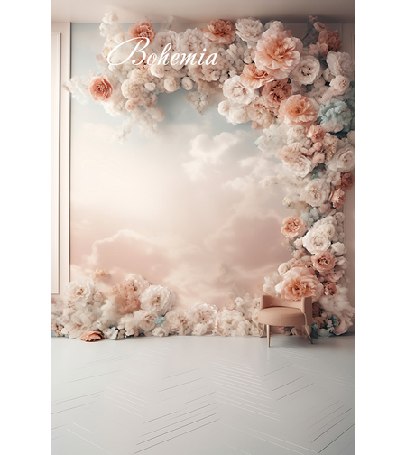 Пролетен фотографски фон с цветя 47