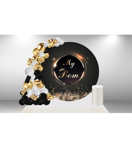 Черно и златно винил блясък my prom