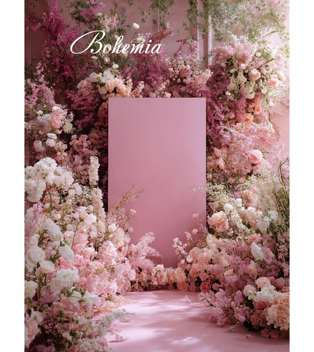 Пролетен фотографски фон с цветя 100