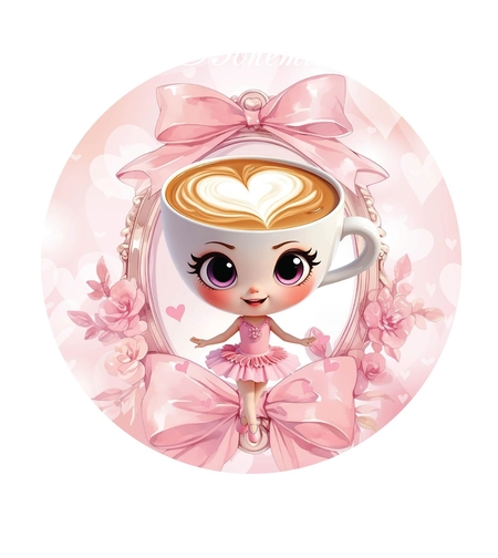 Фон винил Балерина Капучина