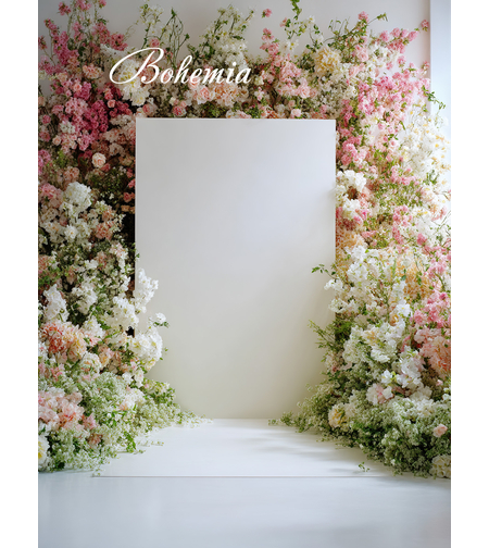 Пролетен фотографски фон с цветя 142