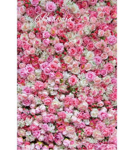 Пролетен фотографски фон с цветя 02