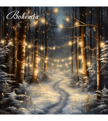 Коледен фон - пейзаж 01