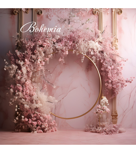 Пролетен фотографски фон с цветя 08