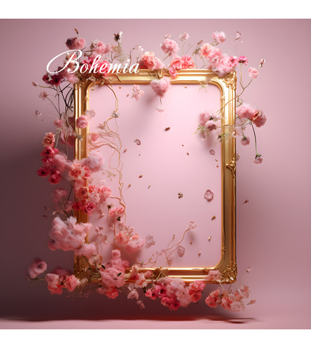 Пролетен фотографски фон с цветя 01