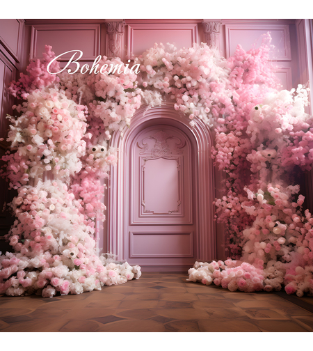 Пролетен фотографски фон с цветя 04