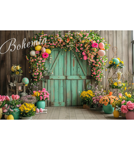 Пролетен Великденски фотографски фон 31