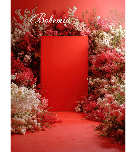 Пролетен фотографски фон с цветя 136