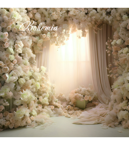 Пролетен фотографски фон с цветя 12