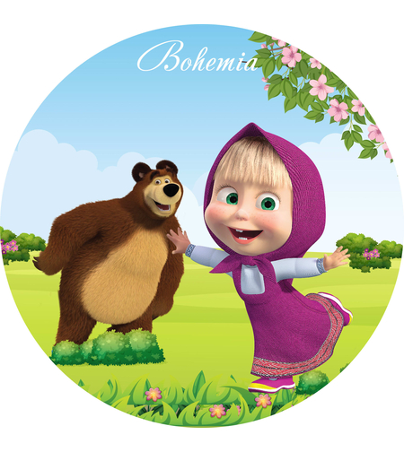 Фон винил Маша и Мечокът