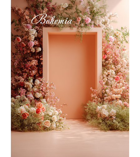 Пролетен фотографски фон с цветя 54