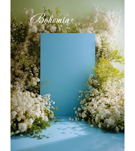 Пролетен фотографски фон с цветя 137