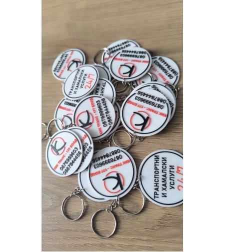 Ключодържатели двустранни с вашето лого