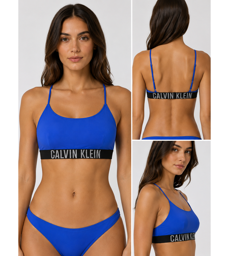 CALVIN KLEIN Синьо бански горнище • M