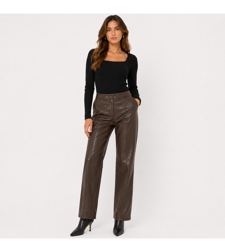 Vero Moda кожен панталон Straight Fit • 38 / М