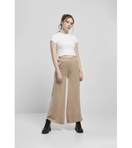 Urban Classics Кадифени панталони с висока талия • L