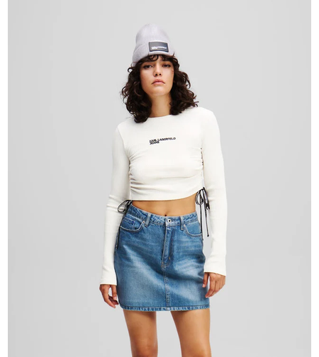 Karl Lagerfeld Jeans рипсен топ • M