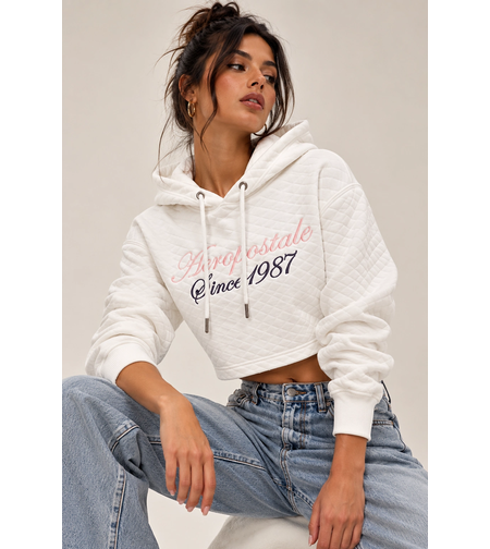 AÉROPOSTALE Cropped суичър • L