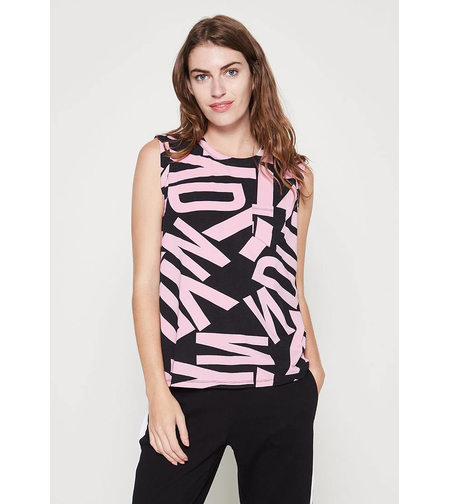 DKNY Sport Jumbo Logo Muscle Tank • S