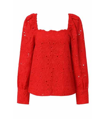 Vero Moda Бродирана блуза Ribbon Red • M