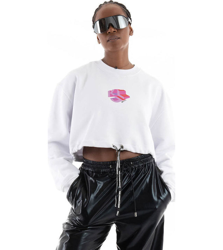 Karl Lagerfeld Jeans Cropped суитшърт • M