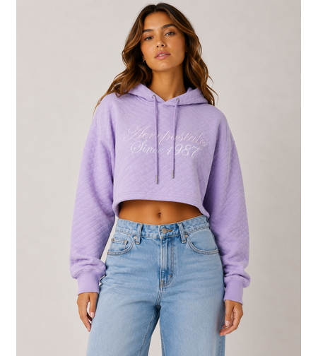 AÉROPOSTALE Cropped суичър • L