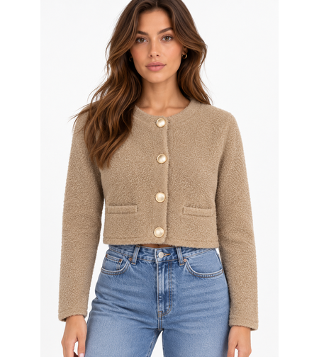 Vero Moda жилетка със златисти копчета • M