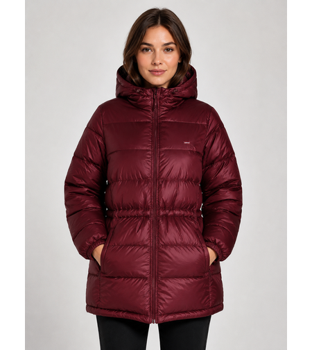 Levi’s Shiny Burgundy пухено яке • XS