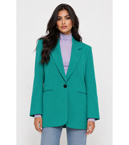NA-KD Sharp Oversized дамско сако – зелено • 36