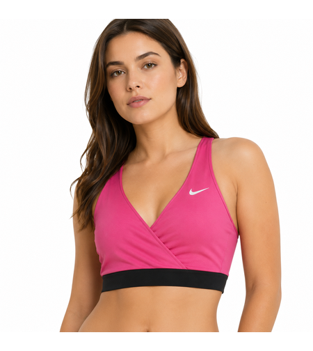Nike Pink Cross Back Sports Top • XL