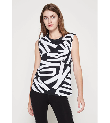 DKNY Sport Jumbo Logo Muscle Tank • S