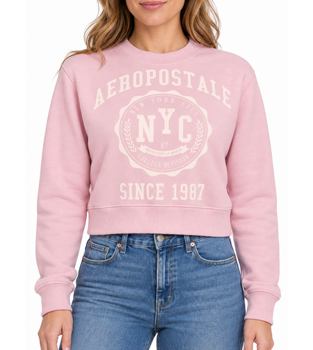 AÉROPOSTALE Cropped суичър • S
