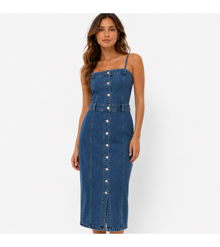 Levi’s дънкова midi рокля Slim Fit - L