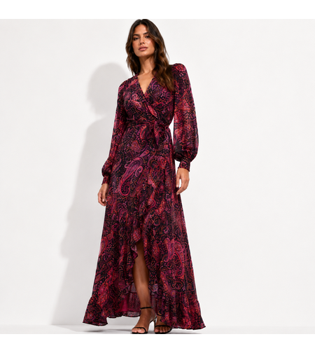 Mango Paisley дълга рокля • S
