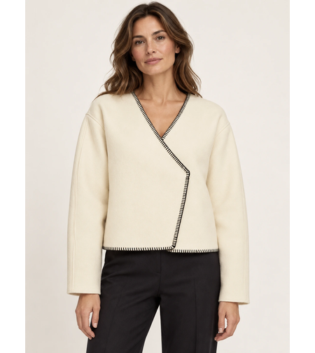Vero Moda жилетка с контрастен шев • M
