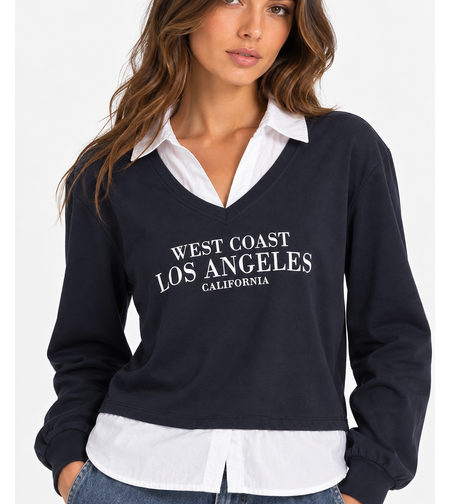 ONLY West Coast Los Angeles 2-в-1 блуза • S