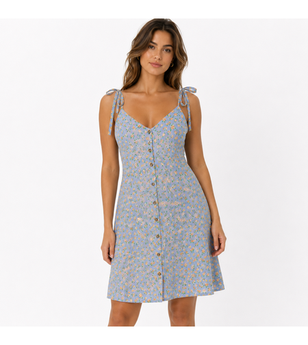 ASOS DESIGN флорална рокля • L