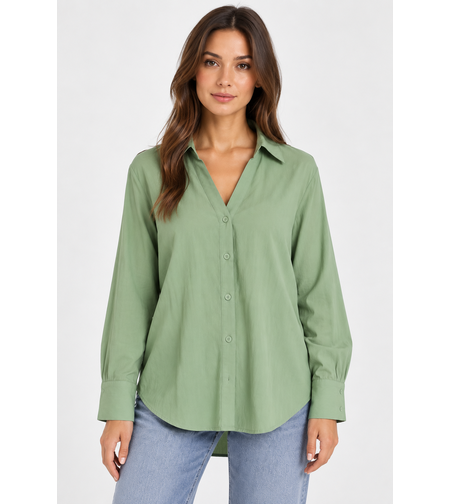 Vero Moda риза Green Bay широк модел • M