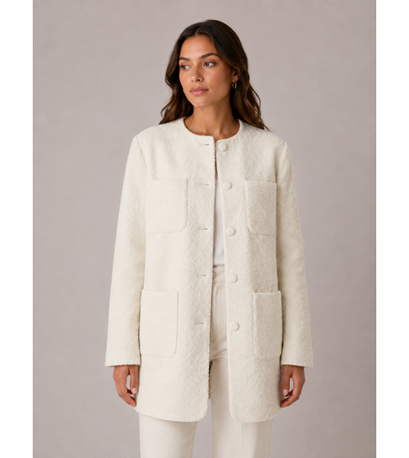 Warehouse Premium Wool Boucle палто • 40