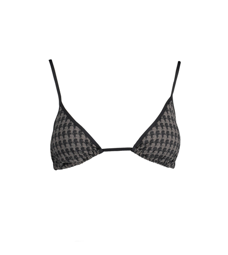 Karl Lagerfeld Logo Triangle Bikini Top - M