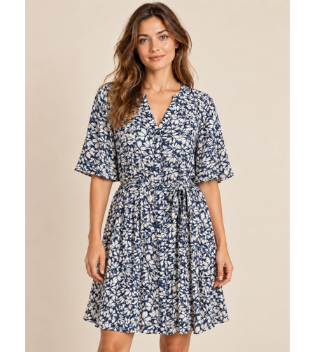 Vero Moda рокля риза с флорален десен • M