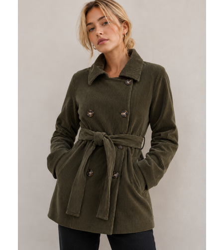 Vero Moda тренч от едро кадифе • M/L